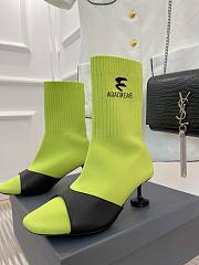 	 KITLIFE BALENCIAGA SOCK 50MM BOOTIE IN YELLOW - 3