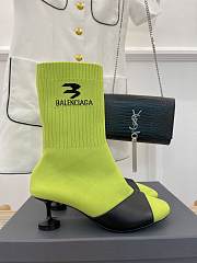 	 KITLIFE BALENCIAGA SOCK 50MM BOOTIE IN YELLOW - 2