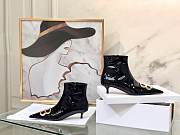 Kitlife Balenciaga Black BB Patent Leather Ankle Boots  - 4