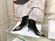 Kitlife Balenciaga Black BB Patent Leather Ankle Boots  - 2