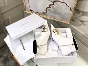 	 Kitlife Balenciaga White BB Patent Leather Ankle Boots - 4