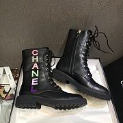 Kitlife Chanel Laced Black Smooth Leather Boots - 5