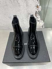 	 Kitlife Chanel Chelsea Ankle Patent Leather Boots  - 2