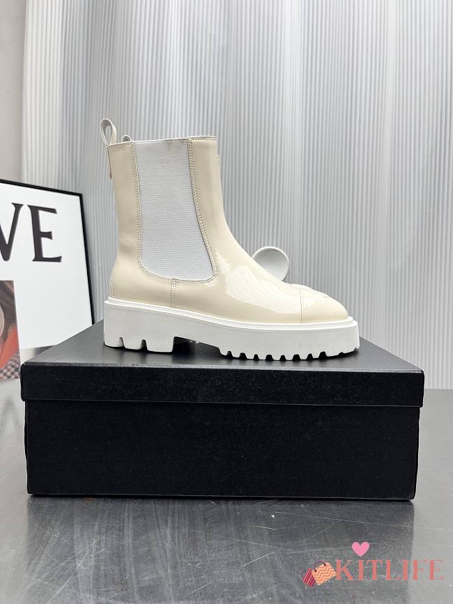 Kitlife Chanel Chelsea Nude Boots - 1
