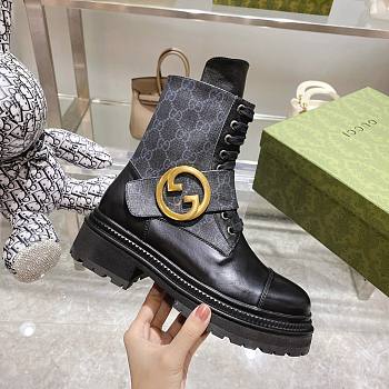 	 Kitlife Gucci Ankle Boots GG Blondie Logo Black