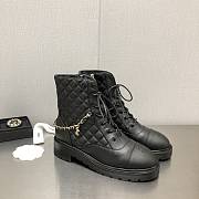 Kitlife Chanel Lace Up Lace-Ups Lambskin & Grained Calfskin Black 40mmm heel - 2