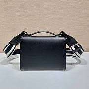 Kitlife Prada Monochrome Saffiano and leather black bag - 21x14x.65cm - 3