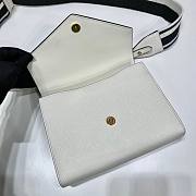 	 Kitlife Prada Monochrome Saffiano and leather white bag - 21x14x.65cm - 5