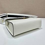 	 Kitlife Prada Monochrome Saffiano and leather white bag - 21x14x.65cm - 3