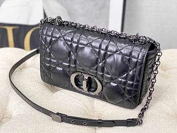 Kitlife Dior Caro Medium Black Bag - 25x12x8cm