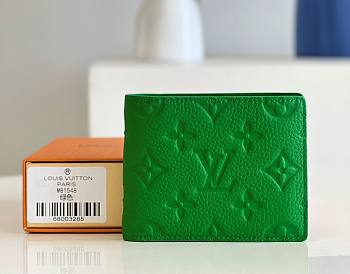 Kitlife Louis Vuitton Multiple Wallet Minty Green Taurillon Monogram leather - 11.5 x 9.0 x 1.5 cm