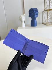 	 Kitlife Louis Vuitton Multiple Wallet Blue Taurillon Monogram leather - 11.5 x 9.0 x 1.5 cm - 2