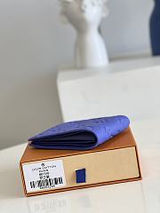 	 Kitlife Louis Vuitton Multiple Wallet Blue Taurillon Monogram leather - 11.5 x 9.0 x 1.5 cm - 3
