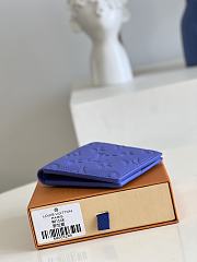 	 Kitlife Louis Vuitton Multiple Wallet Blue Taurillon Monogram leather - 11.5 x 9.0 x 1.5 cm - 4