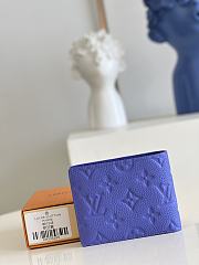 	 Kitlife Louis Vuitton Multiple Wallet Blue Taurillon Monogram leather - 11.5 x 9.0 x 1.5 cm - 5