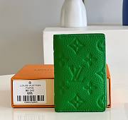 Kitlife Louis Vuitton Pocket Organizer Minty Green Taurillon Monogram leather - 8.0x 11.0x 1.0 cm - 1