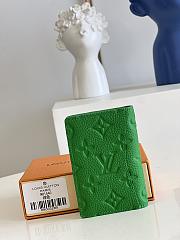 Kitlife Louis Vuitton Pocket Organizer Minty Green Taurillon Monogram leather - 8.0x 11.0x 1.0 cm - 3