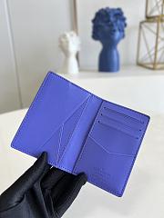 	 Kitlife Louis Vuitton Pocket Organizer Blue Taurillon Monogram leather - 8.0x 11.0x 1.0 cm - 2