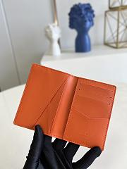	 Kitlife Louis Vuitton Pocket Organizer Orange Taurillon Monogram leather - 8.0x 11.0x 1.0 cm - 5