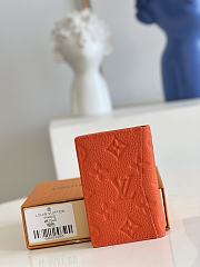 	 Kitlife Louis Vuitton Pocket Organizer Orange Taurillon Monogram leather - 8.0x 11.0x 1.0 cm - 2