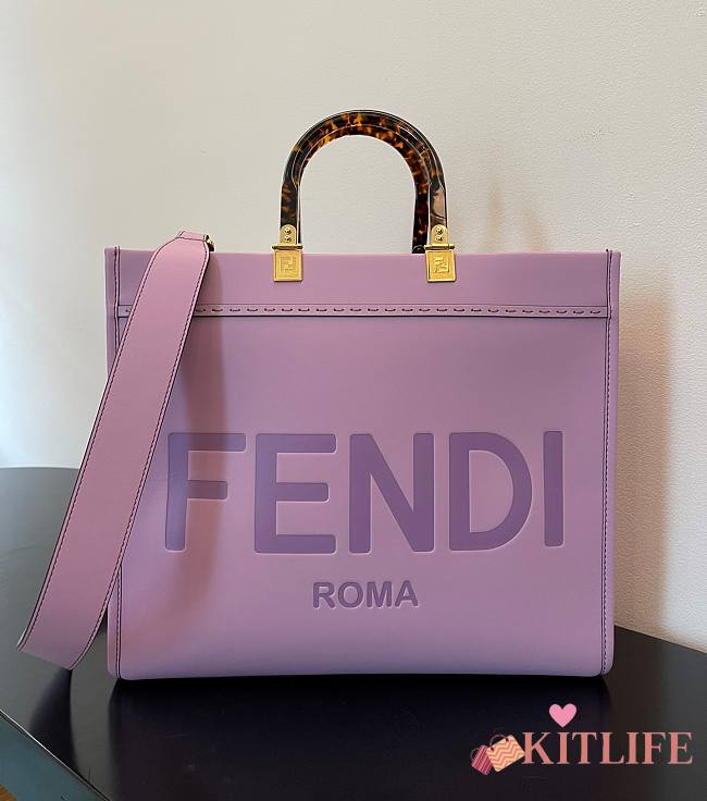 Kitlife Fendi Sunshine Medium Violet Bag - 35x31x17cm - 1