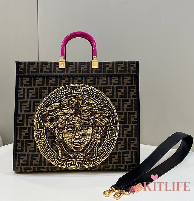 Kitlife Fendace Medusa Shopper In Large - 41x35x21.5cm - 1