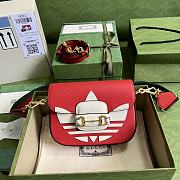 Kitlife Mini borsa adidas x Gucci Horsebit 1955 red - 20x14x5cm - 1