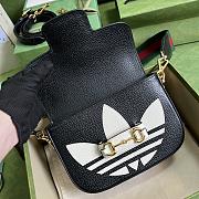 	 Kitlife Mini borsa adidas x Gucci Horsebit 1955 black - 20x14x5cm - 5