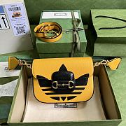 	 Kitlife Mini borsa adidas x Gucci Horsebit 1955 yellow - 20x14x5cm - 1