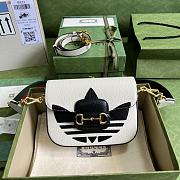 	 Kitlife Mini borsa adidas x Gucci Horsebit 1955 white - 20x14x5cm - 1