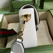 	 Kitlife Mini borsa adidas x Gucci Horsebit 1955 white - 20x14x5cm - 5