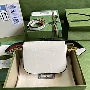 	 Kitlife Mini borsa adidas x Gucci Horsebit 1955 white - 20x14x5cm - 4