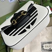 	 Kitlife Mini borsa adidas x Gucci Horsebit 1955 white - 20x14x5cm - 3