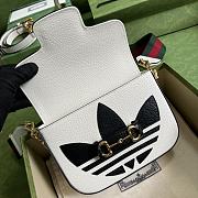 	 Kitlife Mini borsa adidas x Gucci Horsebit 1955 white - 20x14x5cm - 2