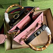 Kitlife Gucci Diana mini tote bag pink leather - ‎702732 - 20x16x10cm - 2