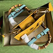 Kitlife Gucci Diana mini tote bag yellow leather - ‎702732 - 20x16x10cm - 5