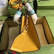 Kitlife Gucci Diana mini tote bag yellow leather - ‎702732 - 20x16x10cm - 4