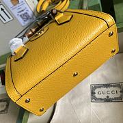 Kitlife Gucci Diana mini tote bag yellow leather - ‎702732 - 20x16x10cm - 3