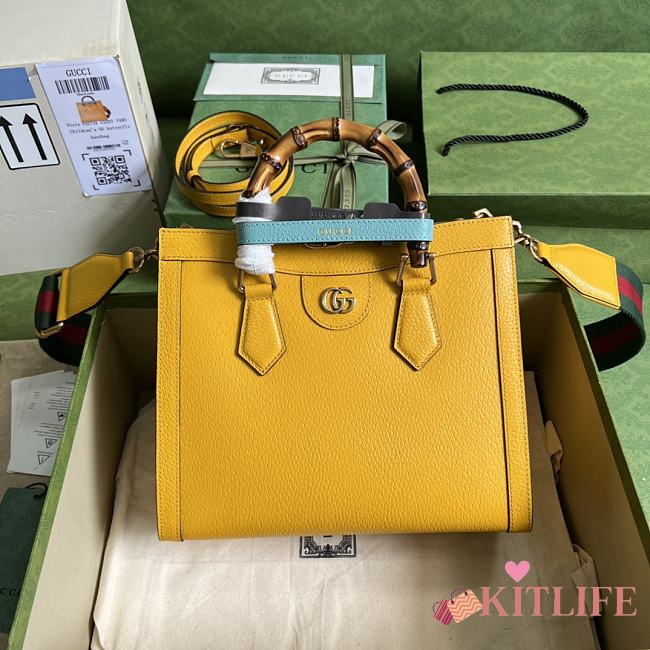 Kitlife Gucci Diana Tote Bag Yellow – 655658 – 35x30x14 cm - 1