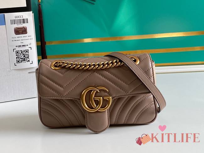 Kitlife Gucci Marmont Bag Beige - 23*14*6 - 1