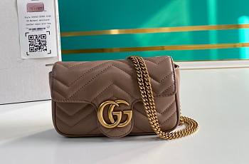 Kitlife Gucci Marmont Bag Beige Mini - 16.5*10*5cm