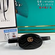 Kitlife Gucci Matelasse Black Belt Bag - 18*11*5 - 1