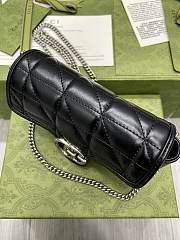 Kitlife Gucci GG Marmont Super Mini Black Leather - 16.5x10.2x5cm - 5