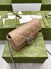 	 Kitlife Gucci GG Marmont Super Mini Nude Leather - 16.5x10.2x5cm - 2