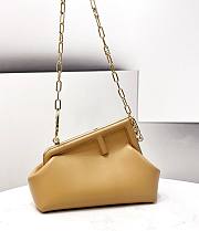 Fendi First Small Beige Leather  – 8BP129 – 26×18×9.5 cm - 2