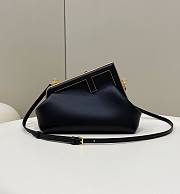 Fendi First Small Black Leather  – 8BP129 – 26×18×9.5 cm - 1