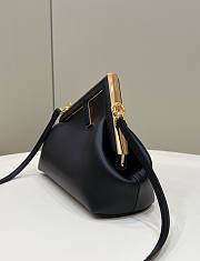 Fendi First Small Black Leather  – 8BP129 – 26×18×9.5 cm - 3