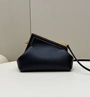 Fendi First Small Black Leather  – 8BP129 – 26×18×9.5 cm - 4