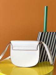 	 Kitlife YSL KAIA SMALL SATCHEL IN SMOOTH LEATHER WHITE - 18,5 X 15,5 cm - 5