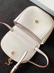 	 Kitlife YSL KAIA SMALL SATCHEL IN SMOOTH LEATHER WHITE - 18,5 X 15,5 cm - 2